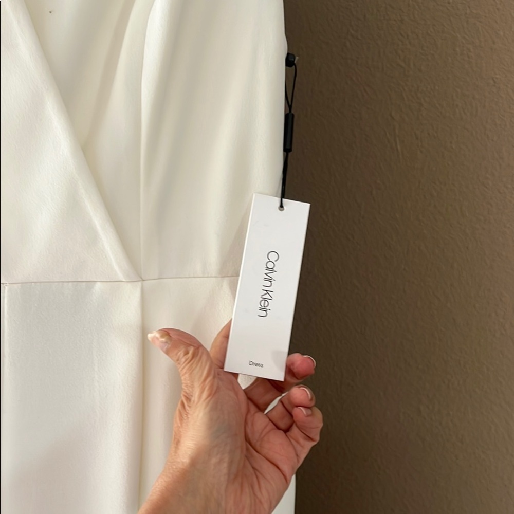 Calvin Klein Ivory Sleeveless Maxi Dress - Picture 3 of 5